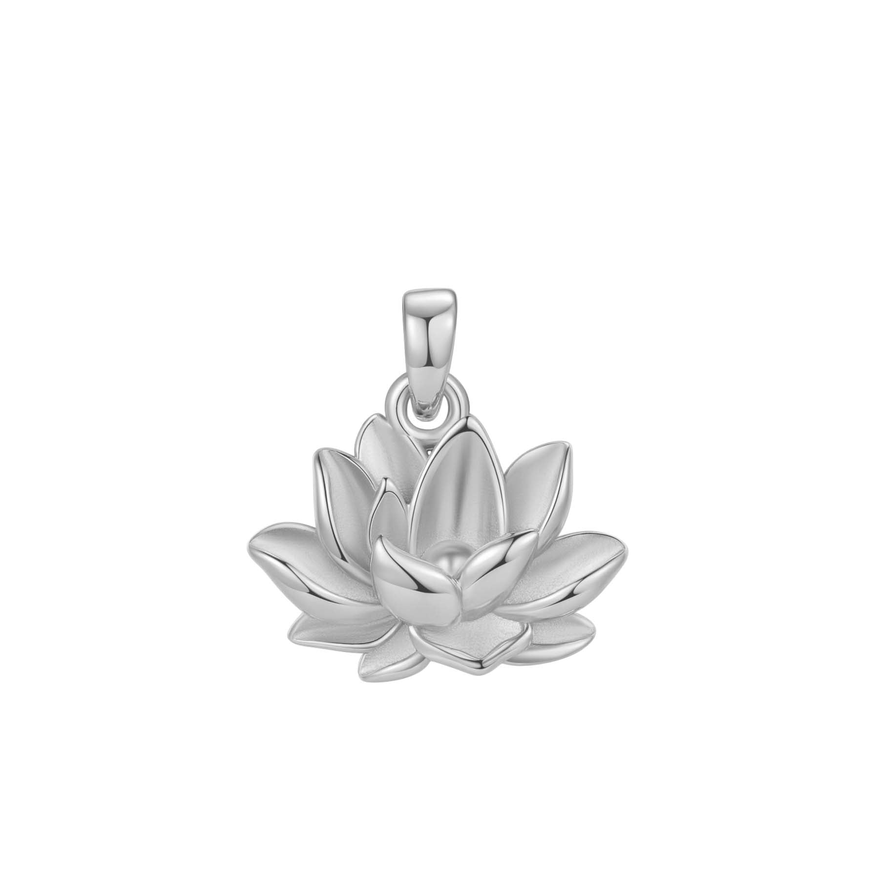 Collier Pendentif Lotus Persévérance Sterling Argent